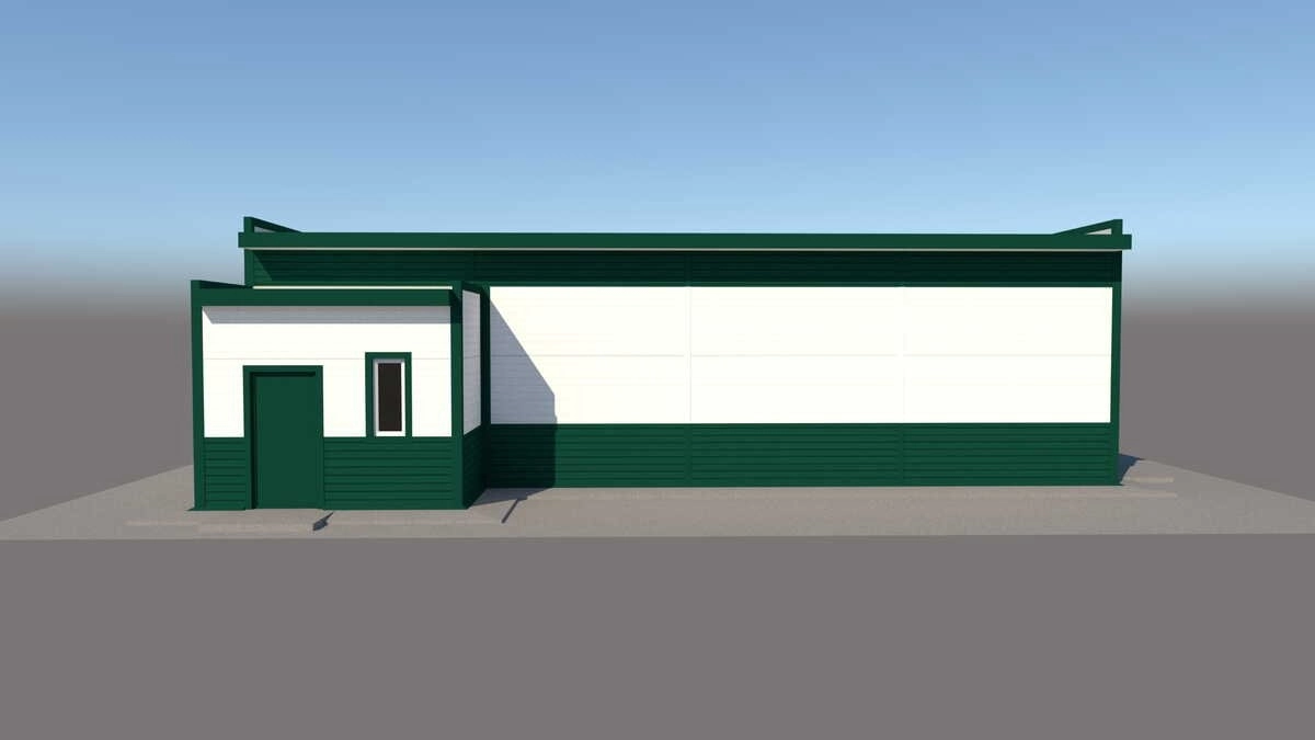 3D визуализация Магазин из сэндвич-панелей - фото 9