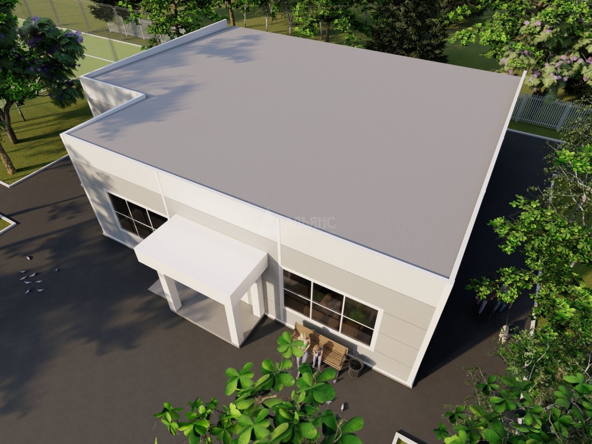 3D визуализация Магазин из сэндвич-панелей - фото 5