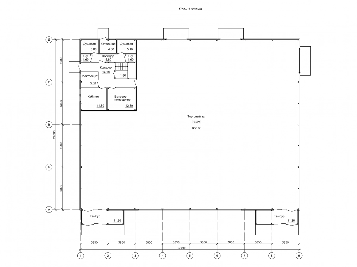 Планировка Магазин из сэндвич-панелей -  фото 1