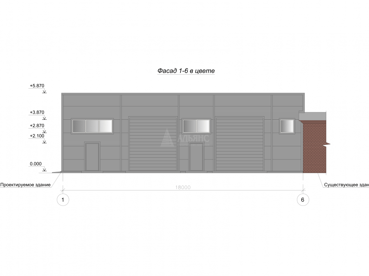 Планировка Гаражный бокс из сэндвич панелей -  фото 3