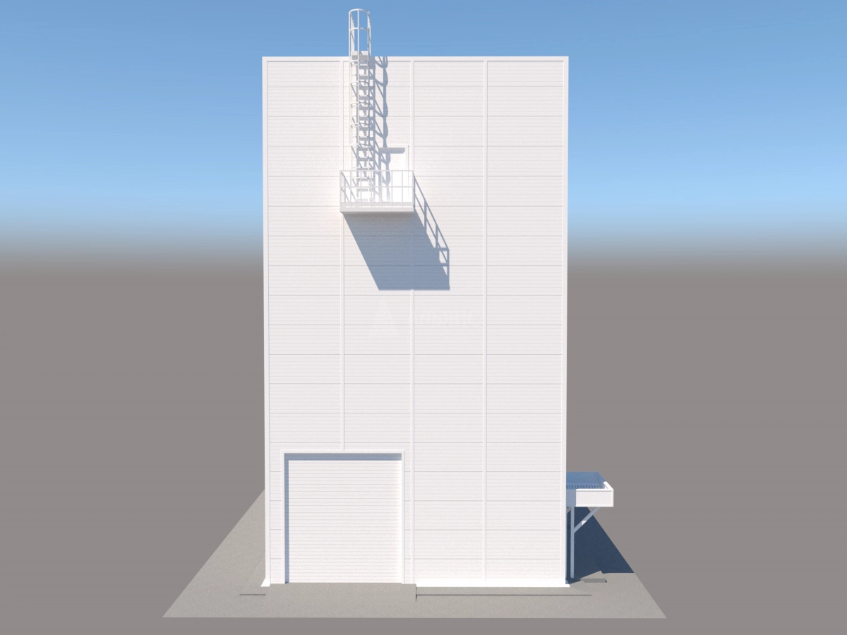 3D визуализация Административно-бытовой комплекс из сэндвич-панелей - фото 7