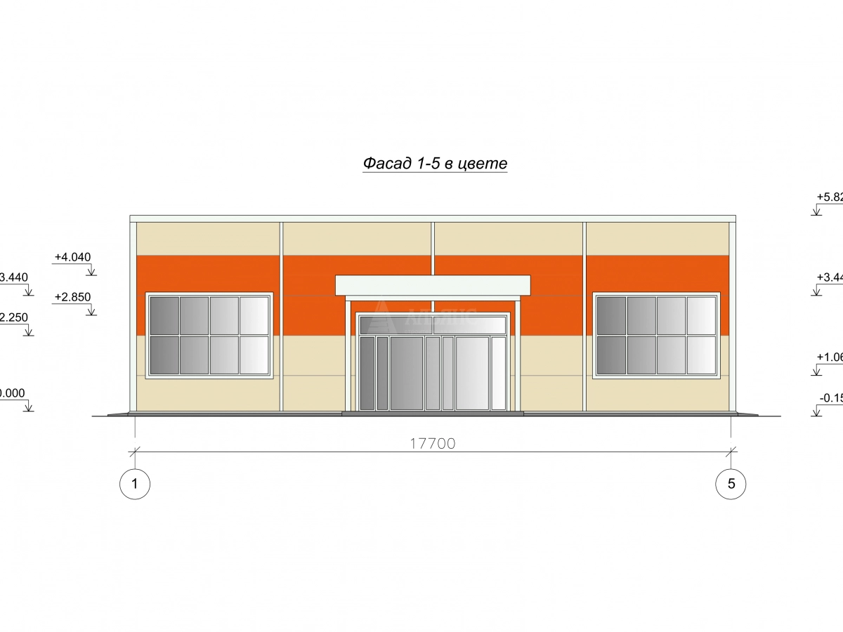 Планировка  Магазин продуктов из сэндвич-панелей -  фото 2