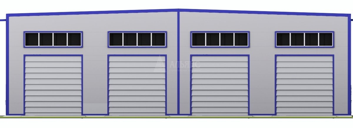 3D визуализация Проект СТО из сэндвич-панелей - фото 7